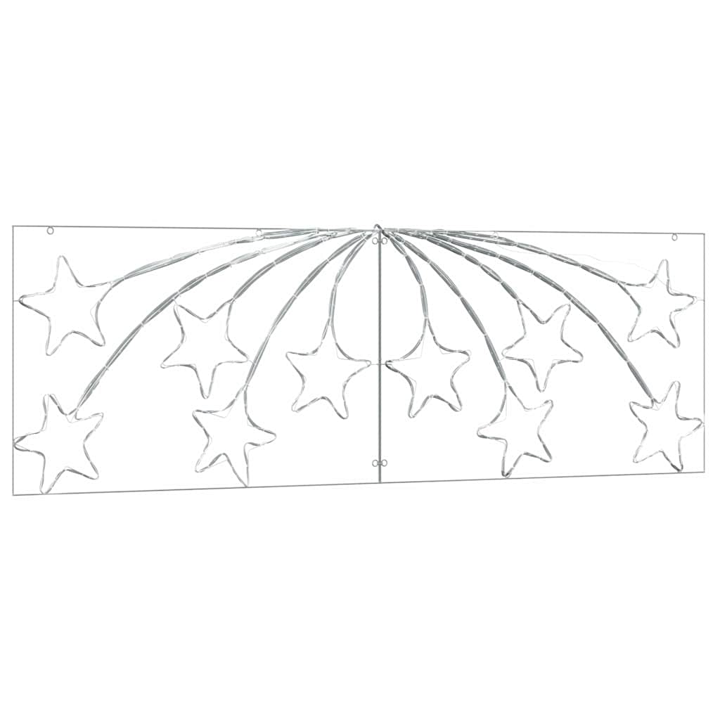 Estrella de Navidad con 432 LED Multicolor 182 x 58 cm PVC