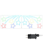 Estrella de Navidad con 432 LED Multicolor 182 x 58 cm PVC