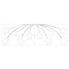 Estrella de Navidad con 432 LED Multicolor 182 x 58 cm PVC