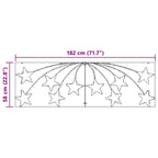 Estrella de Navidad con 432 LED Multicolor 182 x 58 cm PVC