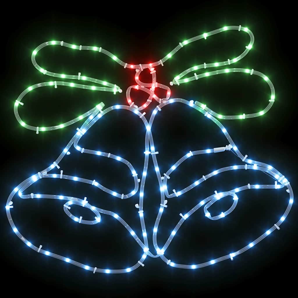 Campana de Navidad con 144 LED Multicolor 57 x 47,5 cm PVC