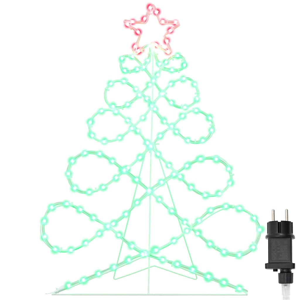Luz en forma de árbol de Navidad Multicolor 78 x 58 cm PVC