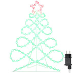 Luz en forma de árbol de Navidad Multicolor 78 x 58 cm PVC