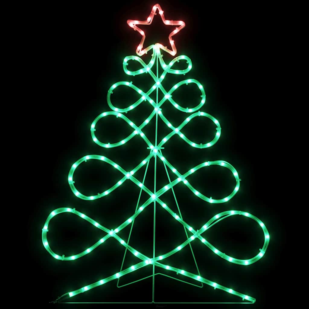 Luz en forma de árbol de Navidad Multicolor 78 x 58 cm PVC