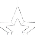 Estrella de Navidad con 72 LED Frío 51,5 x 50 x 0,65 cm Hierro