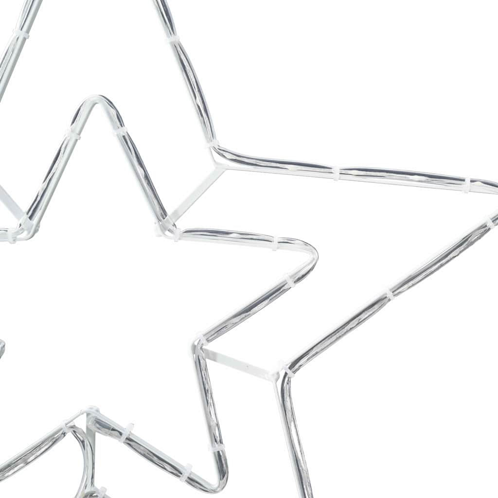 Estrella de Navidad con 72 LED Frío 51,5 x 50 x 0,65 cm Hierro