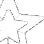 Estrella de Navidad con 72 LED Frío 51,5 x 50 x 0,65 cm Hierro