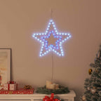 Estrella de Navidad con 72 LED Frío 51,5 x 50 x 0,65 cm Hierro