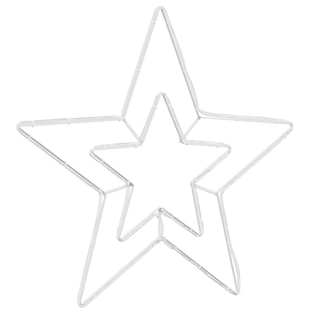 Estrella de Navidad con 72 LED Frío 51,5 x 50 x 0,65 cm Hierro