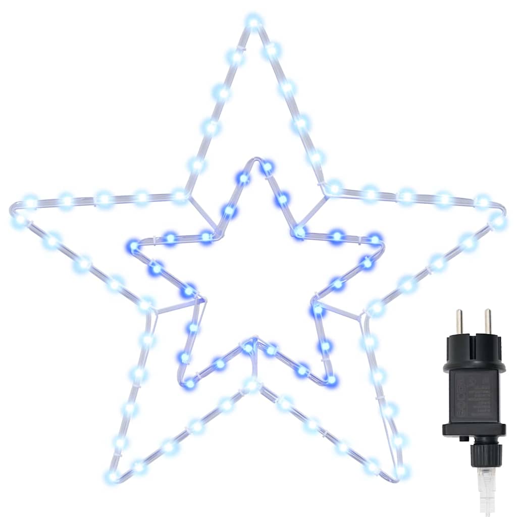Estrella de Navidad con 72 LED Frío 51,5 x 50 x 0,65 cm Hierro