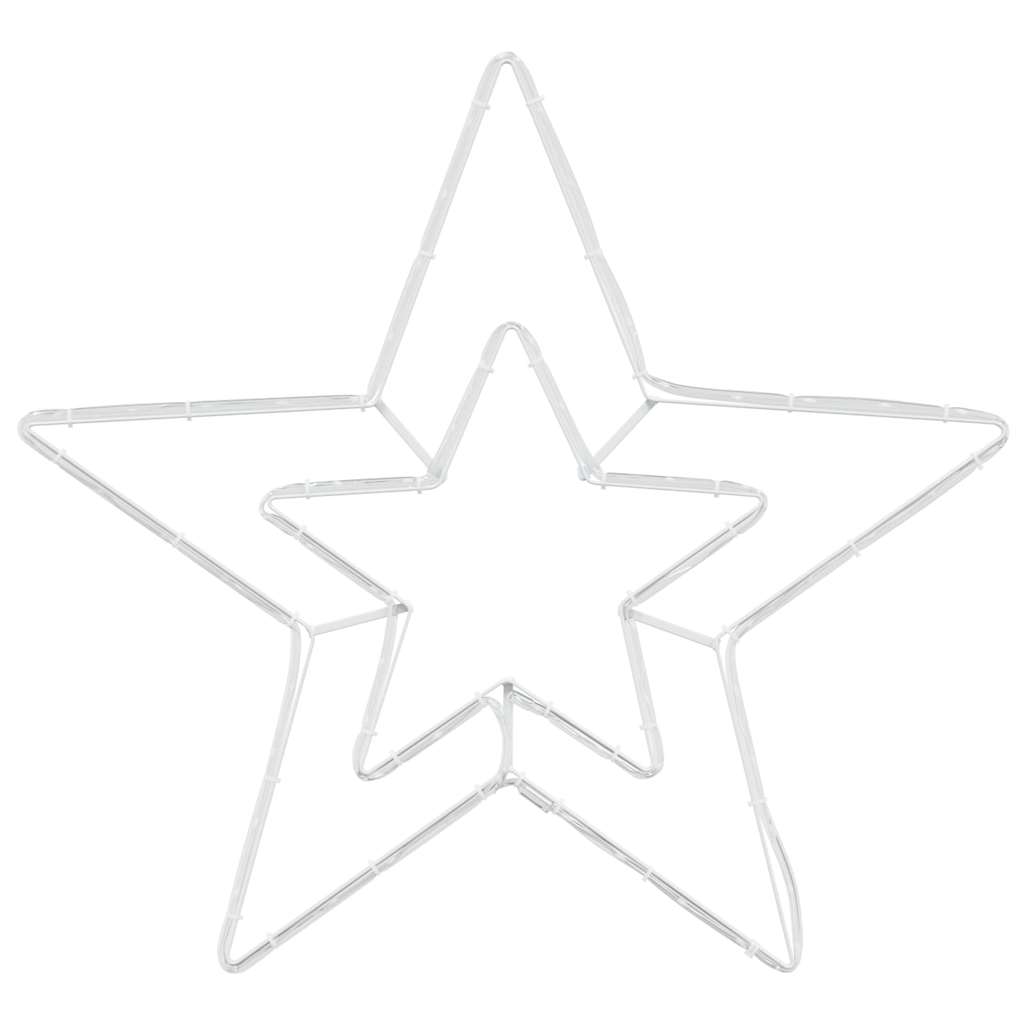 Estrella de Navidad con 72 LED Frío 51,5 x 50 x 0,65 cm Hierro