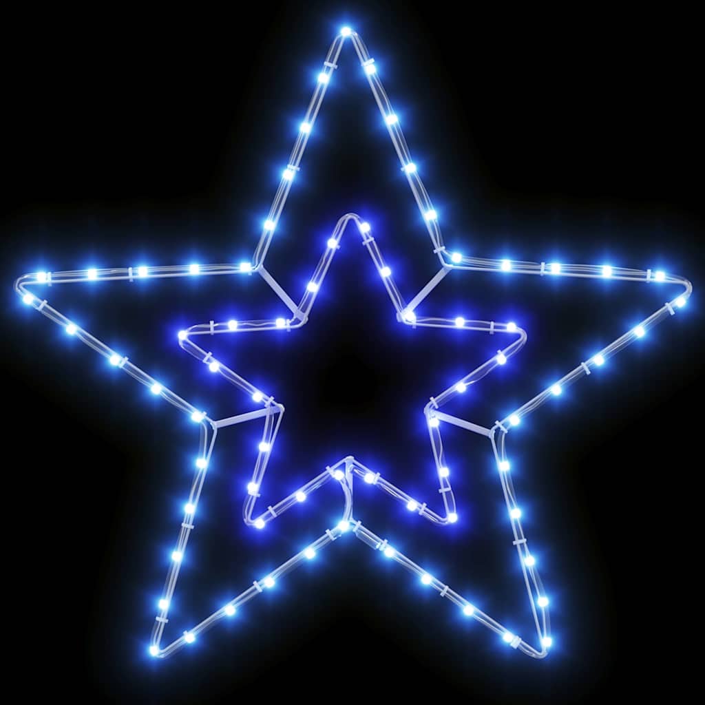 Estrella de Navidad con 72 LED Frío 51,5 x 50 x 0,65 cm Hierro