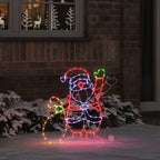 Luz de Santa Claus Multicolor 58.5 x 60 x 1.3 cm Hierro