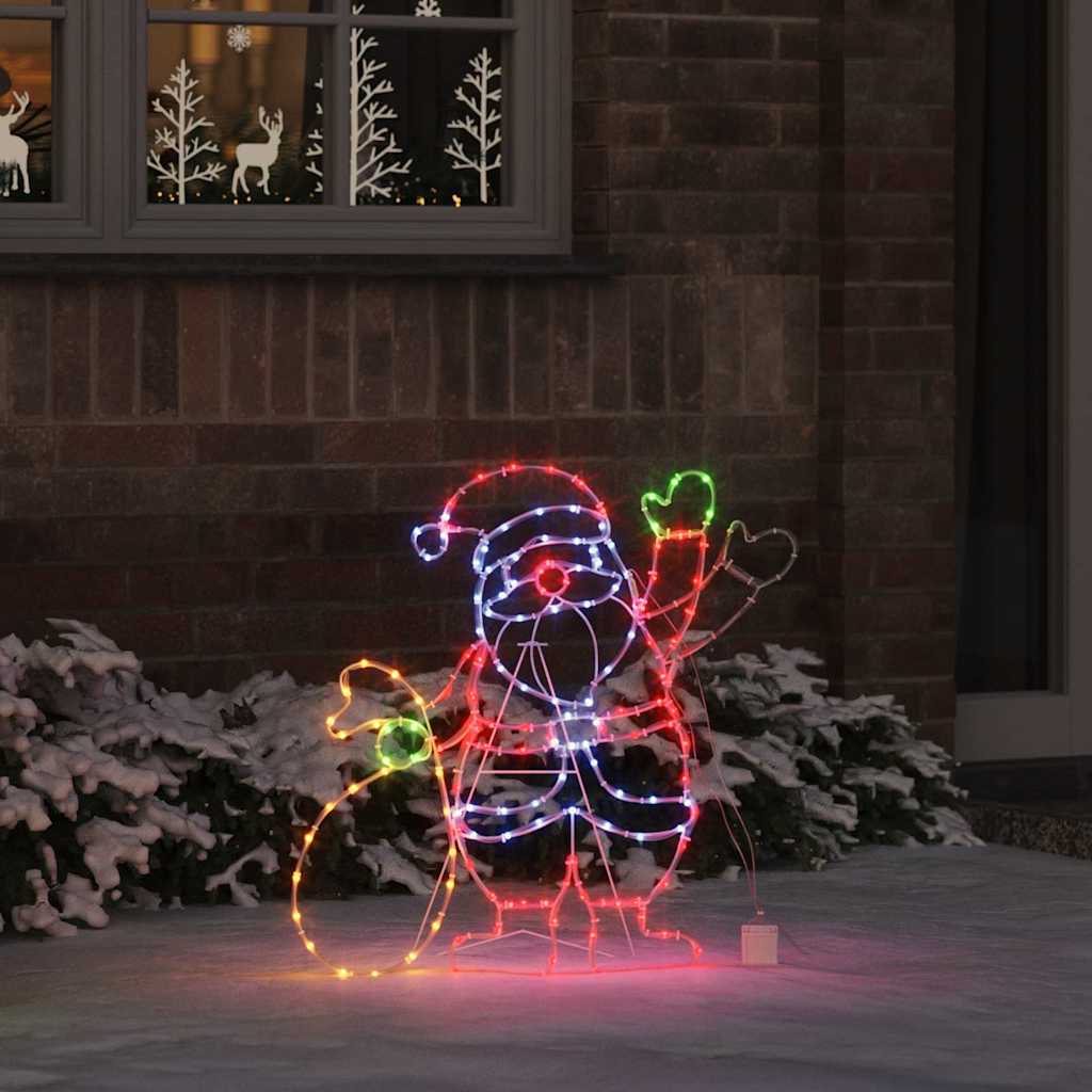 Luz de Santa Claus Multicolor 58.5 x 60 x 1.3 cm Hierro