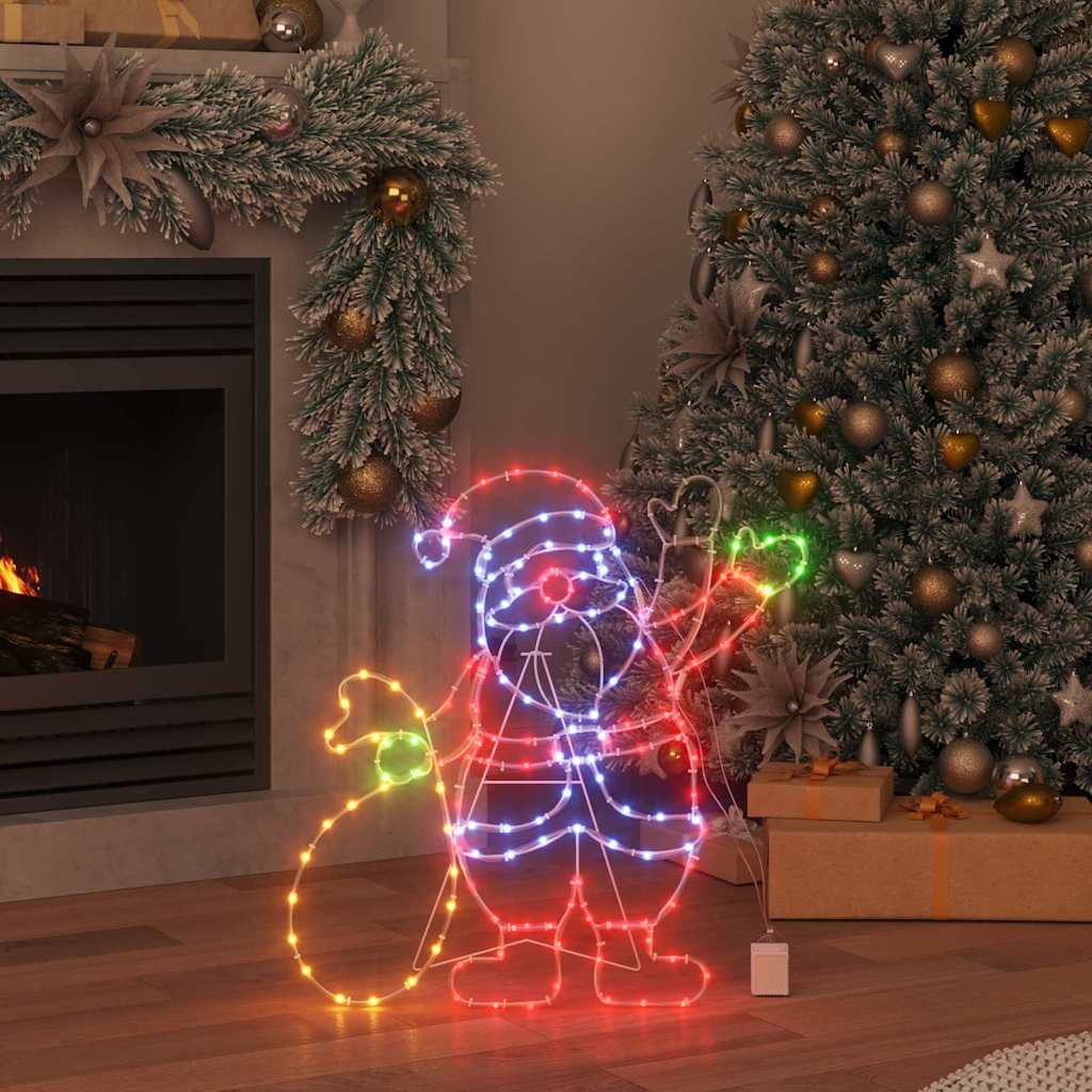 Luz de Santa Claus Multicolor 58.5 x 60 x 1.3 cm Hierro