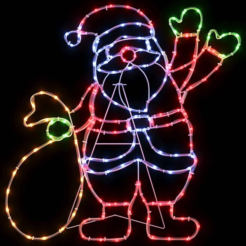 Luz de Santa Claus Multicolor 58.5 x 60 x 1.3 cm Hierro
