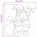 Luz de Santa Claus Multicolor 58.5 x 60 x 1.3 cm Hierro