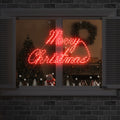 Cartel de Navidad con 216 LED Rojo 99 x 55 x 13 cm Hierro