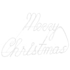 Cartel de Navidad con 216 LED Rojo 99 x 55 x 13 cm Hierro