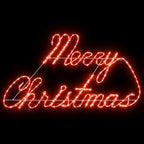 Cartel de Navidad con 216 LED Rojo 99 x 55 x 13 cm Hierro