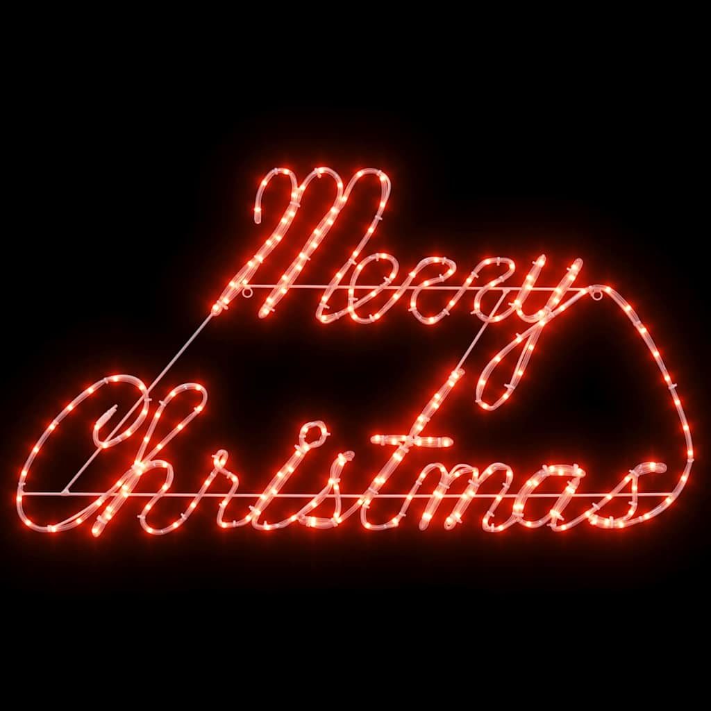 Cartel de Navidad con 216 LED Rojo 99 x 55 x 13 cm Hierro