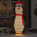 Figura de pingüino de nieve con 600 LED Cálido 78 x 178 cm tela