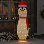 Figura de pingüino de nieve con 600 LED Cálido 78 x 178 cm tela