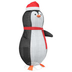 Figura de pingüino de nieve con 600 LED Cálido 78 x 178 cm tela