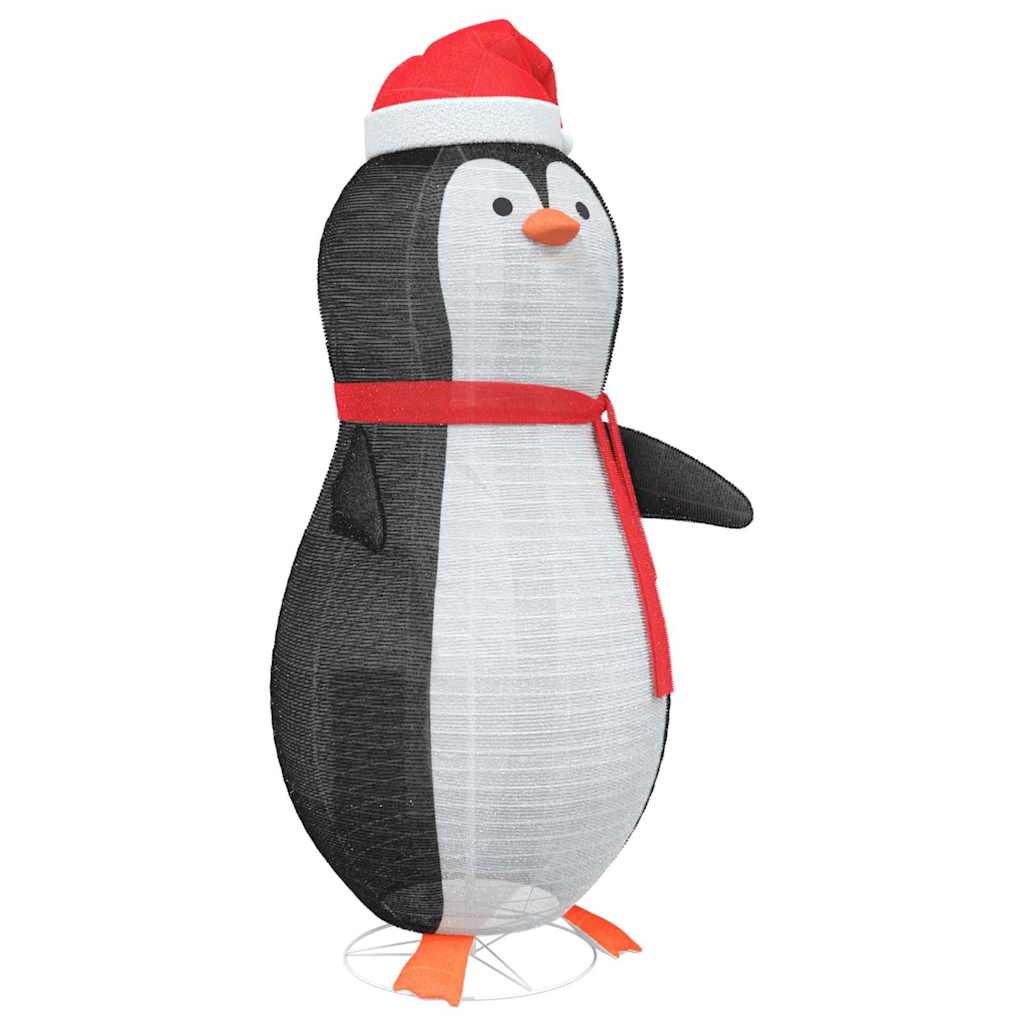 Figura de pingüino de nieve con 600 LED Cálido 78 x 178 cm tela