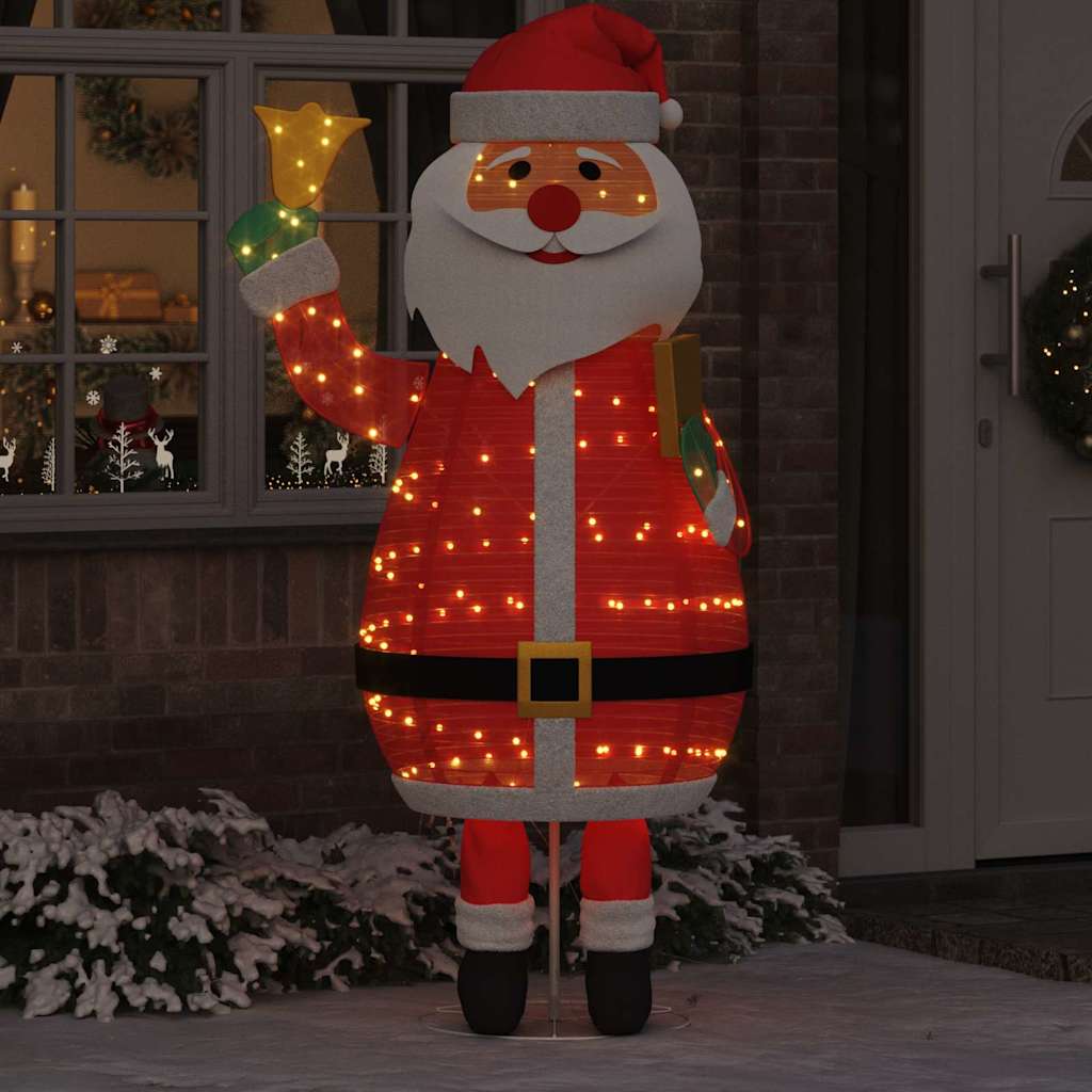 Santa Claus Navideño con 200 LED Cálido 100 x 180 cm tela