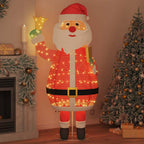 Santa Claus Navideño con 200 LED Cálido 100 x 180 cm tela
