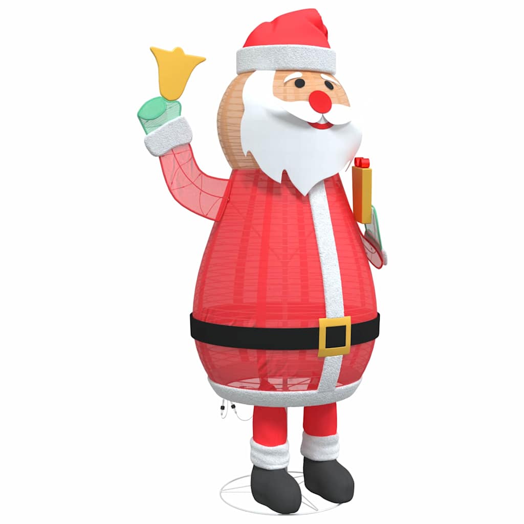 Santa Claus Navideño con 200 LED Cálido 100 x 180 cm tela