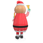 Santa Claus Navideño con 200 LED Cálido 100 x 180 cm tela
