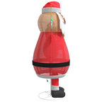 Santa Claus Navideño con 200 LED Cálido 100 x 180 cm tela