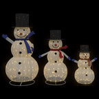 Familia de Muñecos de Nieve Navideños 3 pcs Cálido tela