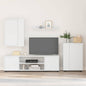 Conjunto de mueble de TV 4 pcs Gris Concreto