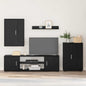 Conjunto de mueble de TV 4 pcs Gris Concreto