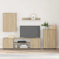 Conjunto de mueble de TV 4 pcs Gris Concreto