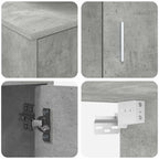 Conjunto de mueble de TV 4 pcs Gris Concreto