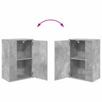 Conjunto de mueble de TV 4 pcs Gris Concreto