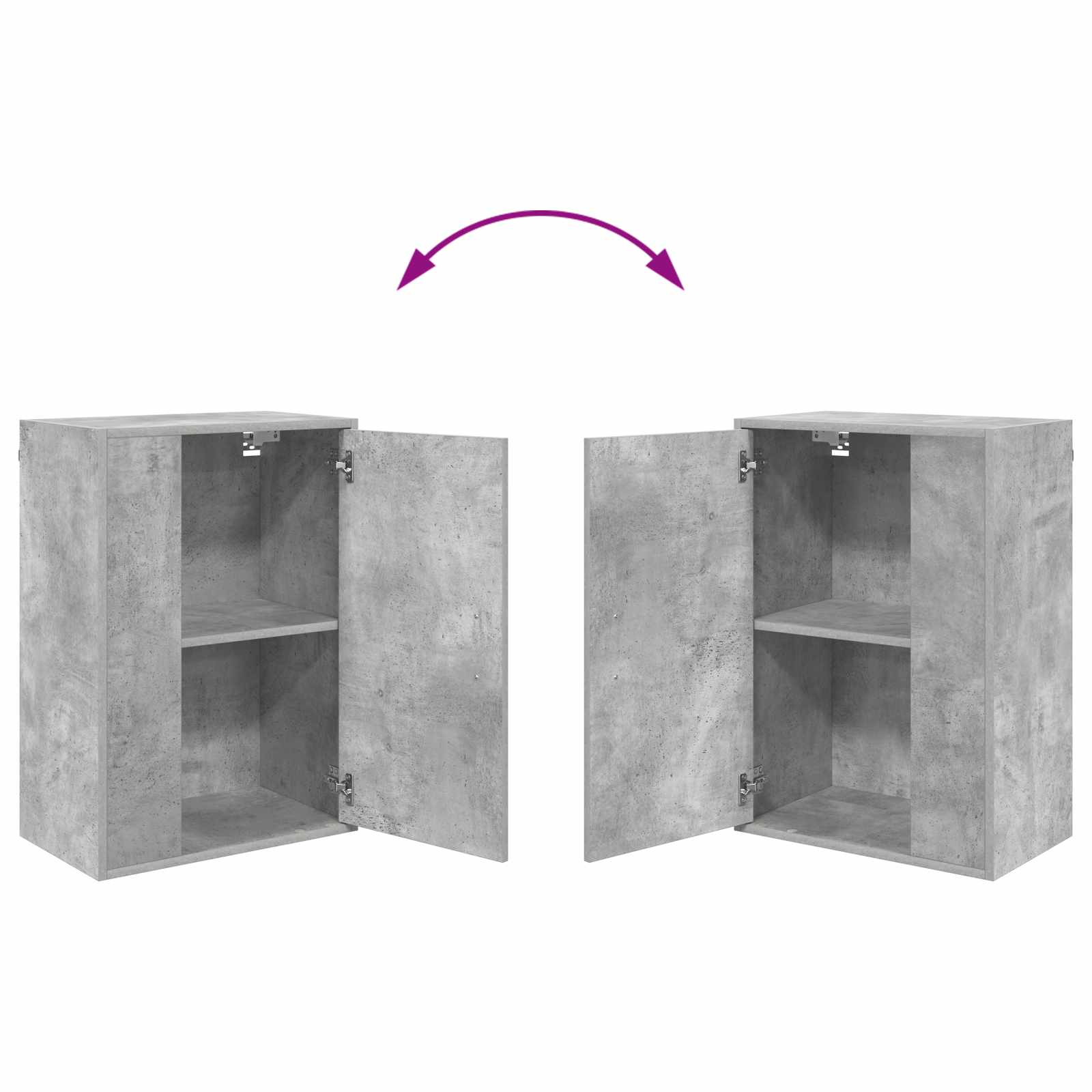 Conjunto de mueble de TV 4 pcs Gris Concreto