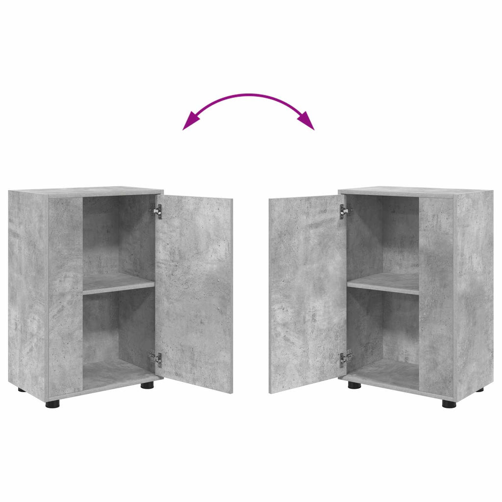 Conjunto de mueble de TV 4 pcs Gris Concreto