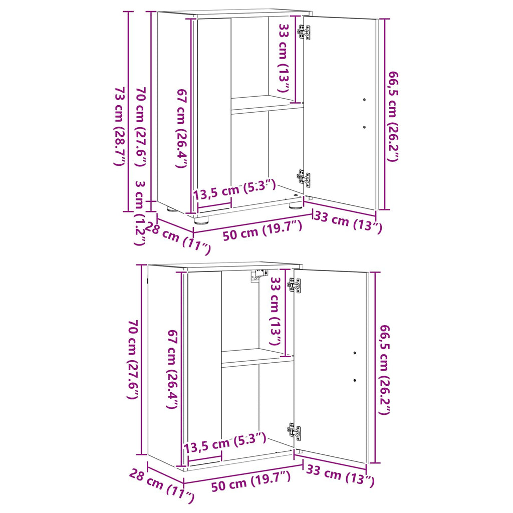 Conjunto de mueble de TV 4 pcs Gris Concreto