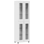 Aparador alto con estante FLORIN brillante 60 x 35 x 182 cm