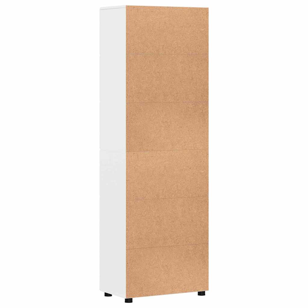 Aparador alto con estante FLORIN brillante 60 x 35 x 182 cm