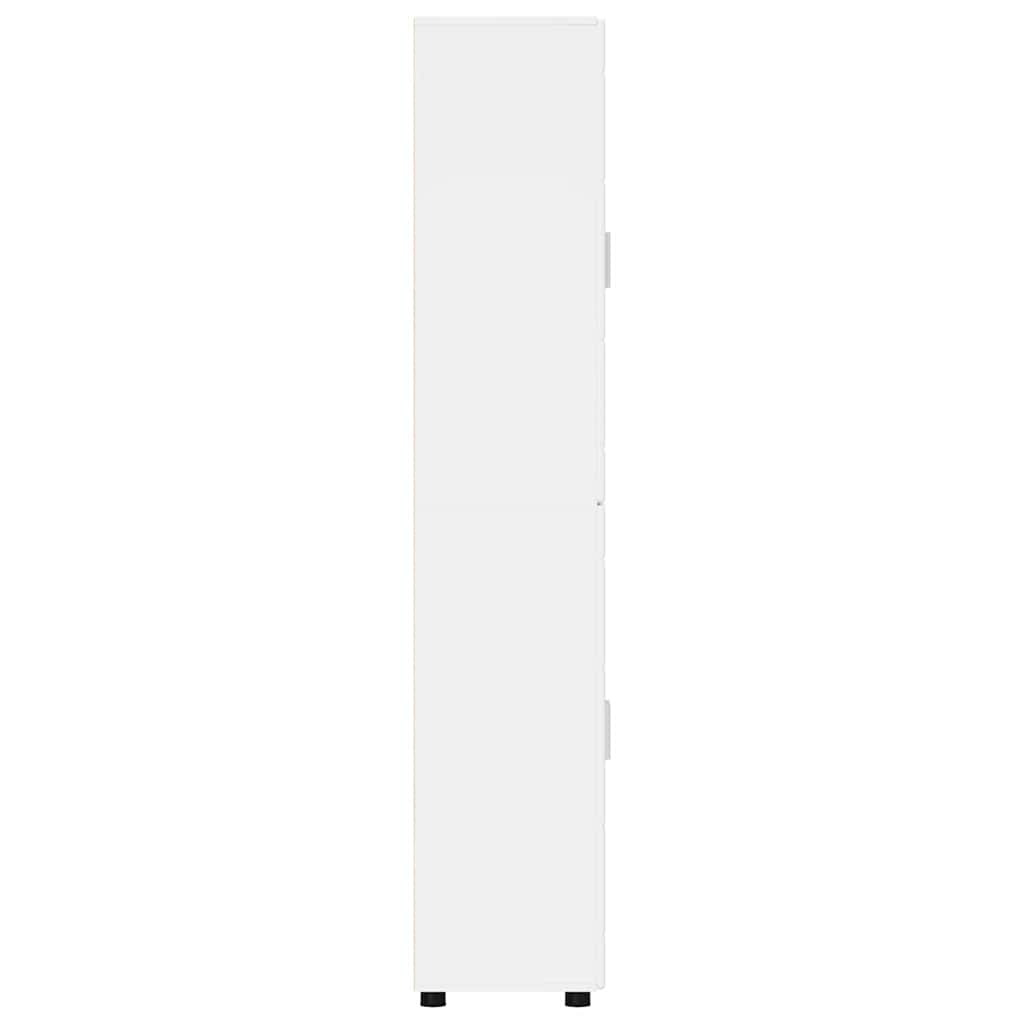 Aparador alto con estante FLORIN brillante 60 x 35 x 182 cm