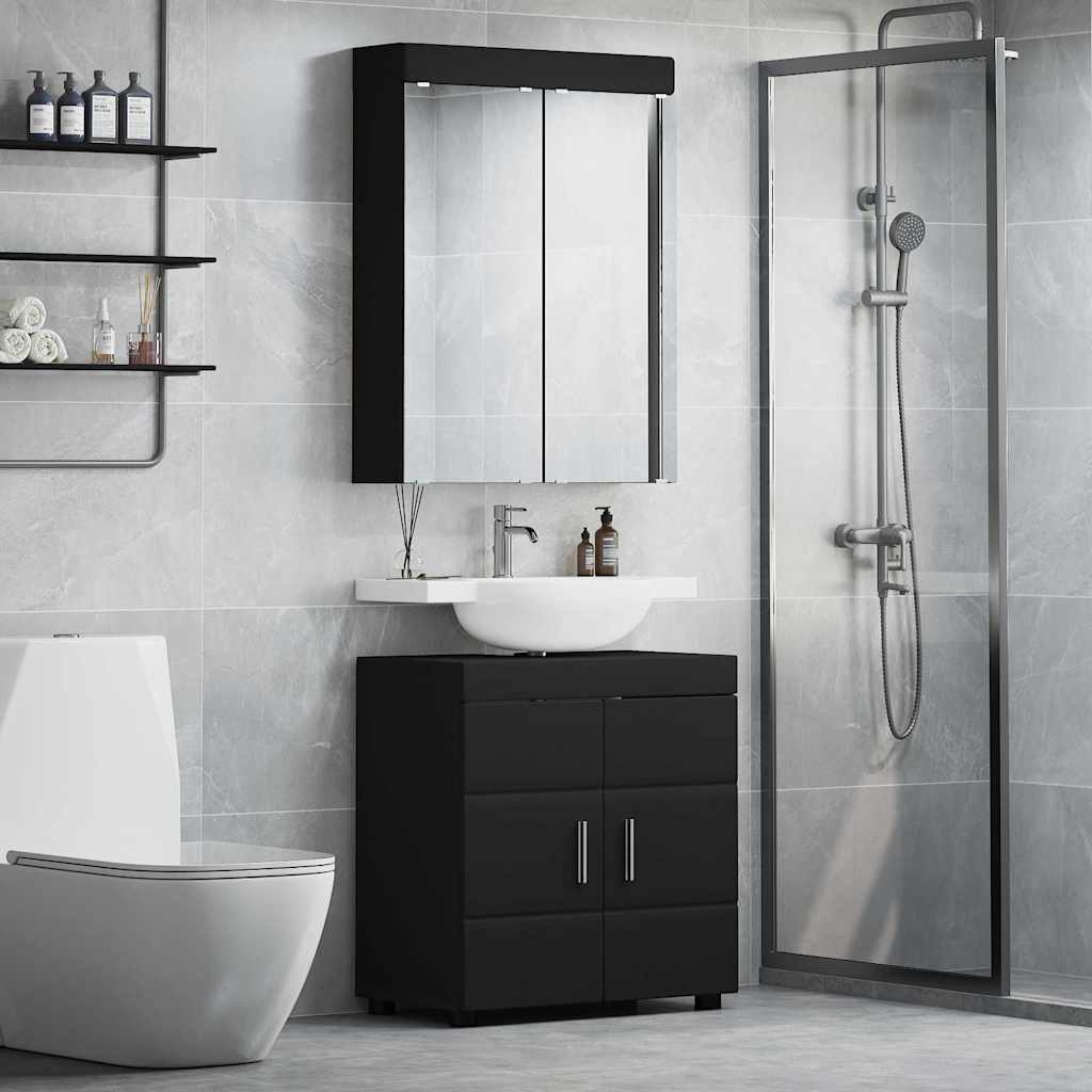 Armario con espejo de baño con estante TULUM 60 x 16,5 x 78 cm
