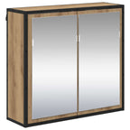 Juego de muebles de baño con cajón 3 pcs Roble artesanal