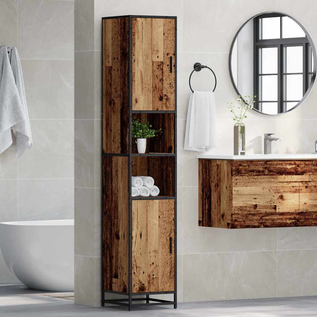 Juego de muebles de baño Madera envejecida 35 x 37,5 x 188,5 cm