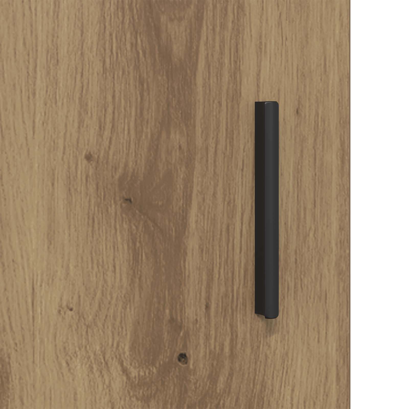 Juego de muebles de baño con estante 3 pcs Roble artesanal